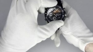 Мужские наручные часы. Поворотный безель. Силиконовый ремешок.