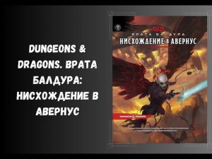 Dungeons & Dragons. Врата Балдура: Нисхождение в Авернус #dnd #книги #нри
