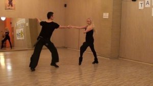 Хастл Обучение. Связка №6. "Романтик хастл" (медленный хастл)