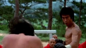 Брюс Ли, бой в храме Шаолинь. "Выход дракона",1973г.