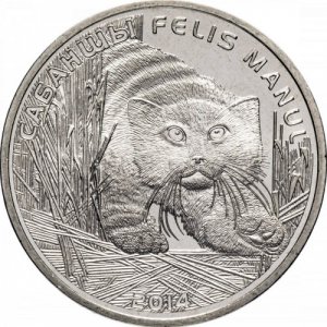 ВИДЕО 71# Казахстан 50 тенге, 2014 Манул Камышовый Кот серии Красная книга