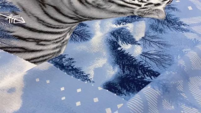 Вафельное полотно "Белый тигр", ш.1.5м, хлопок-100%, 150гр/м.кв, раппорт 82см АРТ 20023 смотреть онлайн