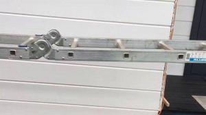 Алюминиевая четырехсекционная шарнирная лестница Алюмет TL 4044