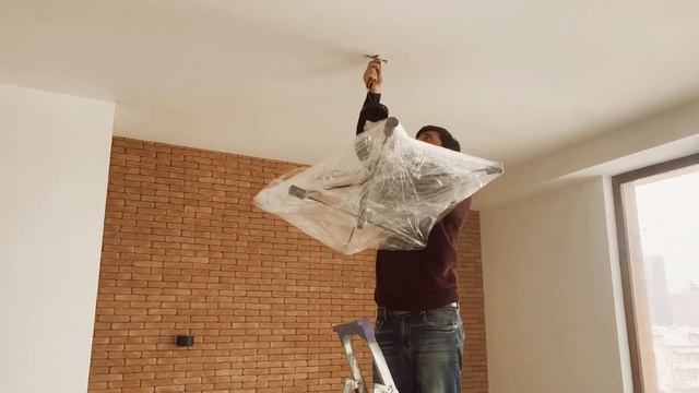 დეკორატიული სანათის მონტაჟი | ჭაღი | Decorative Lights Installation смотреть онлайн