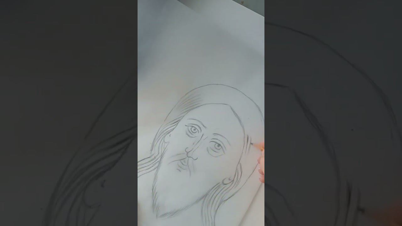 Рисунок к иконе #иконопись #иконописнаямастерская #иконв #icon