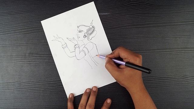 Classical Dance Drawing || Pencil Sketch Of Dancing Girl || Beautiful Girl Drawing || Pencil Drawin смотреть онлайн