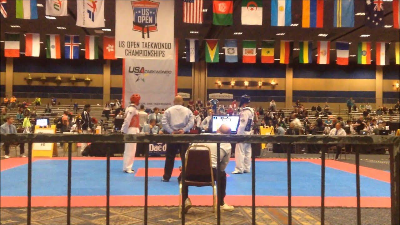 Taekwondo WTF. US Open 2014. 19.02.2014 Видеозапись поединка.