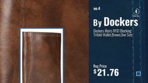 Dockers Wallets [ Winter 2018 ]: Dockers Men's RFID Blocking Extra Capacity Leather Bifold