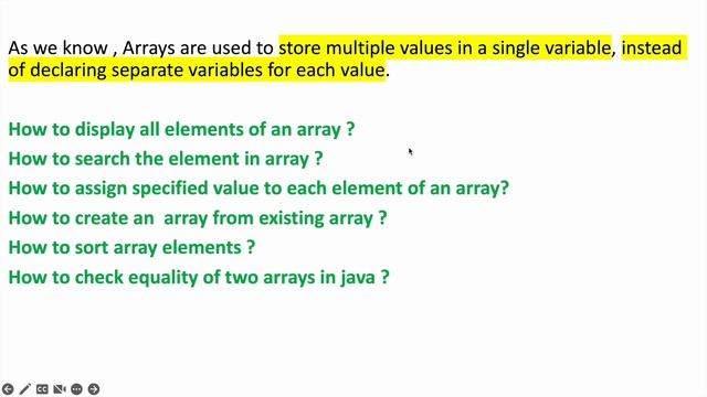 Arrays Class смотреть онлайн