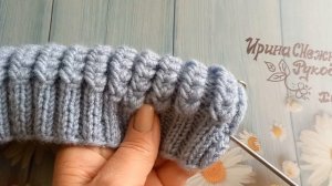 ✔ Французский минимализм - Лучший узор спицами для зимних шапок -   Тёплый, объёмный и элегантный