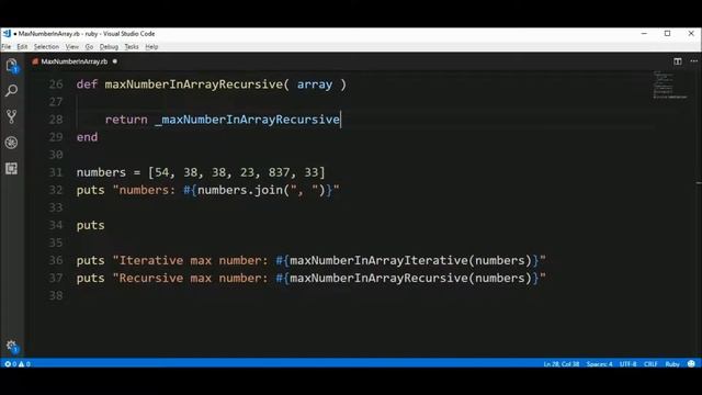 array max number in ruby смотреть онлайн
