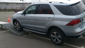 GLE 350 d в диагональном вывешивании