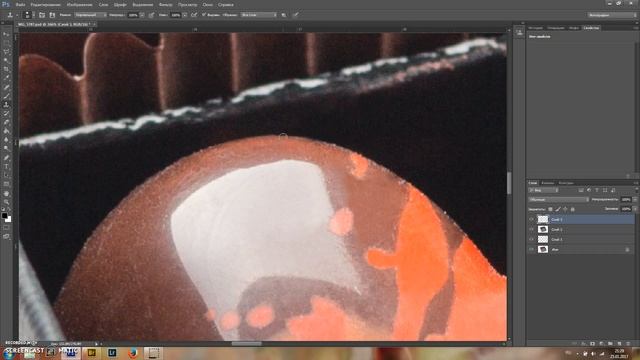 Chocolate retouching in Photoshop