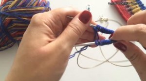 Вязание спицами. Мастер-класс: вяжем носок методом Magic Loop. Часть 2. Набор петель.