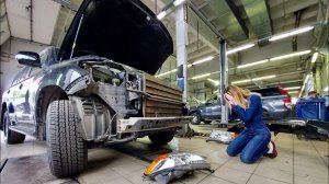 Подстава с Крузаком. Примерка рестайлинга за 180 тр. Тойота Лэнд Крузер в броне. Toyota Land Cruiser