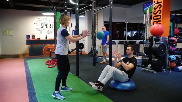 Разминка. Упражнение на пресс смотреть онлайн