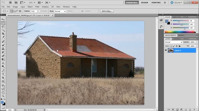 60 Second Photoshop Tutorial : Layer Via Copy and Cut -HD- смотреть онлайн