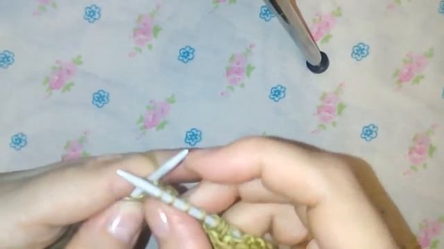 Узор спицами. "Многоцветный зигзаг"