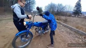 как быстро научится ездить на мопеде!