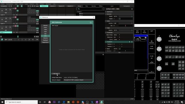 Chamsys and Resolume Part3 - Connection (RUS)