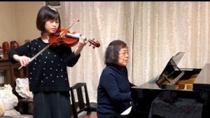 祖母と孫 / 歳の差61歳 - Handel : Ombra mai fu (Largo from Xerxes) - alisa t. with grandma