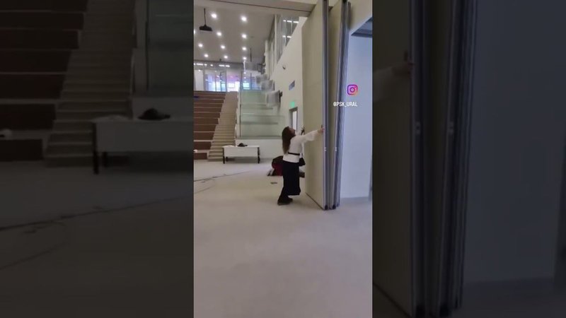 Раздвижные перегородки в Губернаторском лицее г. Екатеринбург