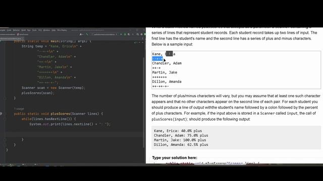 Java Practice It |Exercise 6.18: plusScores | file processing, Scanner смотреть онлайн