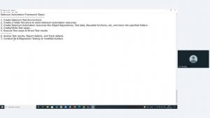 Steps in Selenium Automation Framework