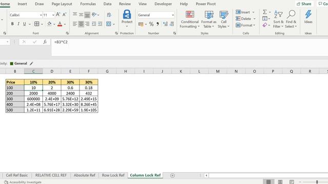 Microsoft Excel Basic Part 10 Cell Ref Part C смотреть онлайн