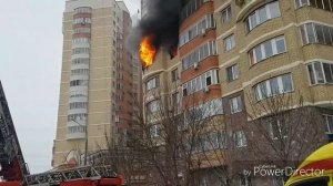 Пожар в Красногорске 28.01.2018