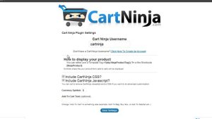 Configuring Cart Ninja Wordpress Settings