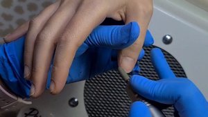 Налипшая кутикула и   Маникюр гель лаком для клиентки из Ирландии.Пробую лайфхак с присыпкой?