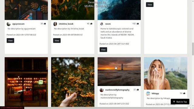 Photography Website - Unsplash API | Django Framework | Python | Bootstrap | API Integration