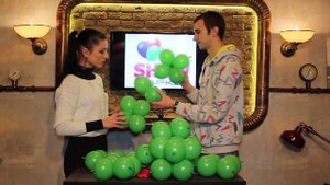 Буква из шаров "И" (Balloon letter И)