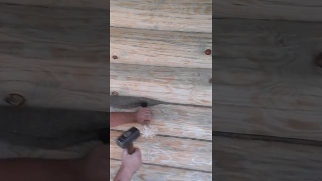 конопатка сруба "мастер класс"