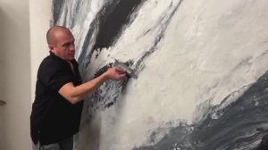 Эффект _Срез КАМНЯ_ на Стене за 15 Минут _ Нанесение Декоративной Штукатурки