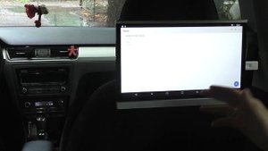 Распаковка и обзор навесного монитор на подголовник с сенсорным экраном 12,5" на Android AVS1215AN