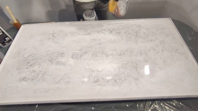 Мраморная столешница с золотыми прожилками своими руками. Набор №16. Metally Epoxy.
