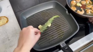 Брускетта с рукколой и креветками ?