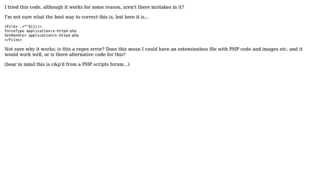 DevOps & SysAdmins: ForceType/SetHandler code - why does this work? смотреть онлайн
