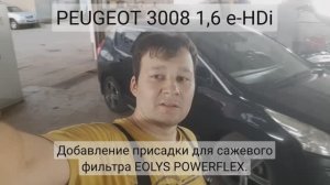 Peugeot 3008 - добавление EOLYS в бачок.