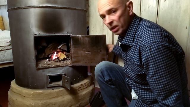 Топим круглую печь. Печь Голландка | Все, как в деревне смотреть онлайн