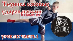 Рукопашный бой I Подготовка бойца "с нуля" Урок # 12 (техника боковых ударов ногами)