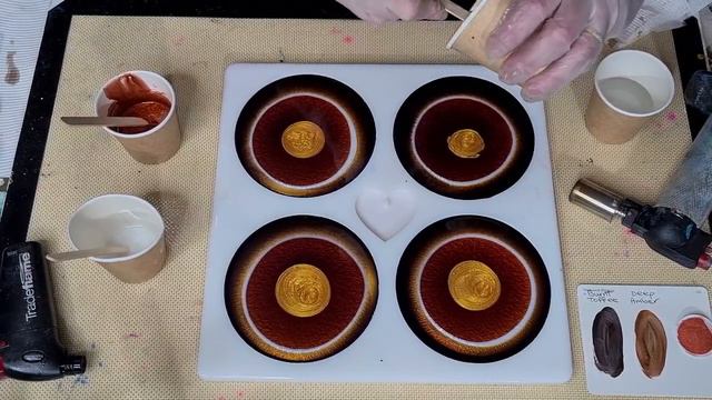 #1209 Amazing 'Dragon Scale' Effects In These Brown, Gold And Copper Resin Coasters смотреть онлайн