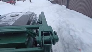 самодельный мини трактор.кун. гидро ход. первый пробный выезд.homemade mini tractor.
