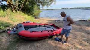 Распаковка лодки пвх звезда китобой и первый спуск в воду #лодки #рыбалка