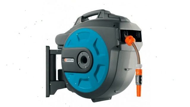 Катушка для шлангов 25 настенная автоматическая (Gardena), 08023 обзор 08023-20.000.00 смотреть онлайн
