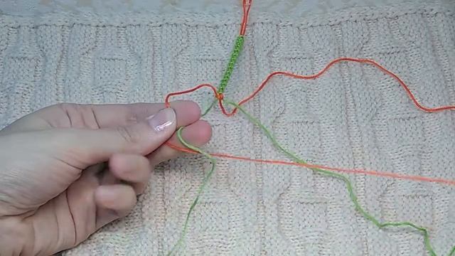 Браслет макраме из ниток с цветами / macrame bracelet diy