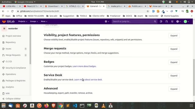 Change privacy of repository in gitlap || Gitlap|| Git смотреть онлайн