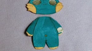 Обзор на бумажного мини реборна/бумажную лягушку, и одежду для них??